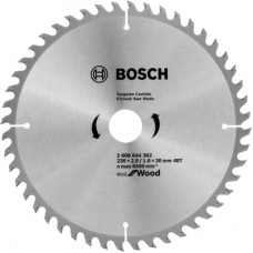 Диск пильний Bosch пиляльний Eco for Wood 230x30-48T (2.608.644.382)