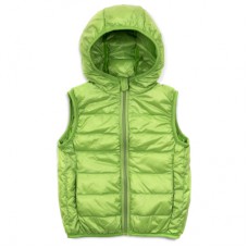 Жилет дитячий Kurt пуховий з капюшоном (V-HT-580T-160-green)