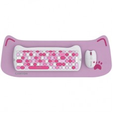 Комплект Canyon HSET-W6 Kitty Edition Wireless UA Pink (CNS-HSETW6PK)