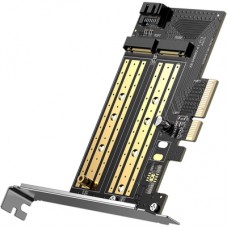 Контролер Ugreen PCI-E 3.0 for SSD M.2 NVMe + M.2 NGFF CM302 (70504)