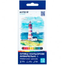 Олівці кольорові Kite Classic акварельні, 12 кольорів (K-1049)