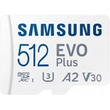 Карта пам'яті Samsung 512 GB microSDXC Class 10 UHS-I U3 V30 A2 EVO Plus+SD Adapte (MB-MC512SA/EU)