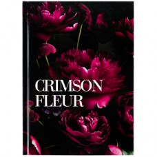 Книга записна Axent Crimson fleur А5, 96 аркушів, клітинка, тверда обкладинка (8459-4-A)