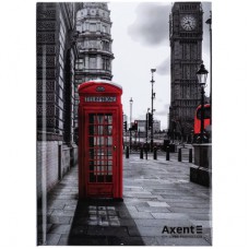 Книга записна Axent R&B Telephone А5, 96 аркушів, клітинка, тверда обкладинка (8457-5-A)