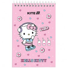 Блокнот Kite на спіралі Hello Kitty А6, 48 аркушів, нелінований (HK25-196-1)