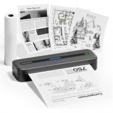 Принтер чеків UKRMARK 831GR портативний термо, 300dpi, Bluetooth, USB, сірий (900331)