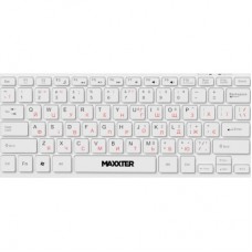 Клавіатура Maxxter KBM-C01W-UA USB UA White (KBM-C01W-UA)