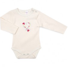 Боді дитяче Breeze з сердечком (1027-80G-cream)
