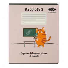 Зошит ZiBi предметний CUTE CAT, 36 аркушів, клітинка, біологія (ZB.1731-10)