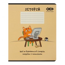 Зошит ZiBi предметний CUTE CAT, 36 аркушів, клітинка, історія (ZB.1731-11)