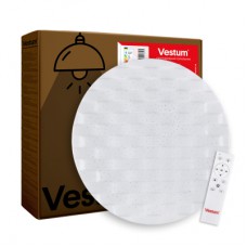 Світильник Vestum CELL зоряне небо 60W 375*60мм 3000К- 6500К з ДК 1срібло (VS-91039)