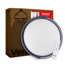 Світильник Vestum COLISEUM матовий 60W 395*60мм 3000К-6500К з ДК білий з синім (VS-91066)