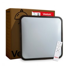 Світильник Vestum GLOW матовий 60W 391*391*65мм 3000К-6500К з ДК горіх (VS-91052)