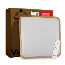 Світильник Vestum GLOW матовий 60W 391*391*65мм 3000К-6500К з ДК акація (VS-91050)