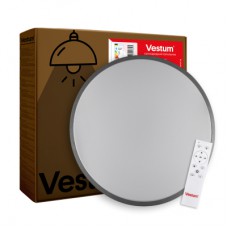 Світильник Vestum RING матовий 80W 480*60мм 3000К-6500К з ДК срібний (VS-91058)