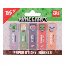 Стікер-закладка Yes Minecraft паперові 55х15 мм, 100 шт (5x20) (170409)