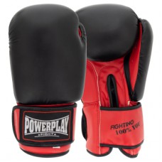 Боксерські рукавички PowerPlay 3004 Classic Чорно-Червоні 12 унцій (PP_3004_12oz_Bl/Red)