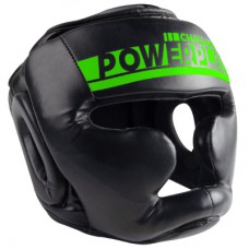 Боксерський шолом PowerPlay 3048 Чорно-Зелений XL (PP_3048_XL_Bl/Green)