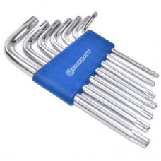 Ключ Стандарт TORX Г-подібний з отвором 7шт. (TKS0701)