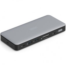 Порт-реплікатор Digitus USB-C > 2xHDMI/DP/2xUSB-A/USB-C/SD/MicroSD/RJ54/DC/Audio (DA-70917)
