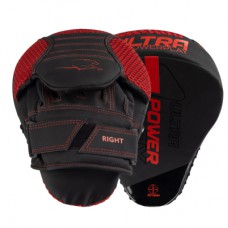 Лапи боксерські PowerPlay 3044 Pro Carbon Ultra Series Чорно-Червоні (PP_3044_Bl/Red)