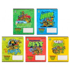 Зошит Kite Ninja Turtles, 12 аркушів, клітинка (NT24-232)