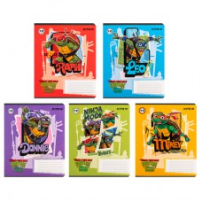 Зошит Kite Ninja Turtles, 12 аркушів, лінія (NT24-234)