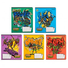 Зошит Kite Ninja Turtles, 18 аркушів, клітинка (NT24-236)