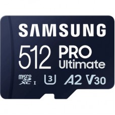 Карта пам'яті Samsung 512GB microSDXC class 10 UHS-I U3 V30 A2 Pro Ultimate (MB-MY512SA/WW)
