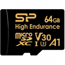 Карта пам'яті Silicon Power 64GB microSDXC class 10 UHS-I U3 V30 A1 High Endurance (SP064GBSTXDV3V1HSP)