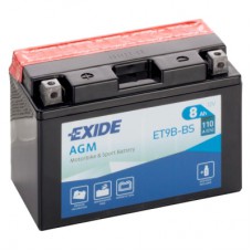 Акумулятор автомобільний EXIDE AGM 8Ah (+/-) (110EN) (ET9B-BS)