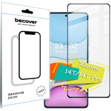 Скло захисне BeCover Xiaomi 14T/14T Pro Black (713322)