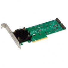 Контролер RAID Broadcom 2x Hybrid Gen 4 NVMe/SATA M.2 RAID 0/1 Carrier, Standard LP,RoHS (05-50148-00)