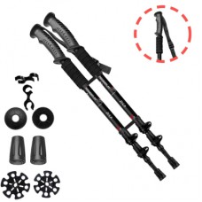 Трекінгові палиці PowerPlay 9106 Fika Black/Red 60-135 см (PP_9106_FIKA_Bl/Red)
