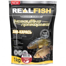 Прикормка Real Fish Silver Series Лин-карась Червоний черв''як 1kg (809.00.29)
