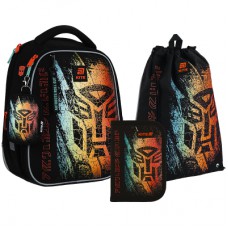 Шкільний набір Kite Education Transformers Generations 555 (рюкзак, пенал, сумка) (SET_TF25-555S)