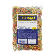 Резинки для грошей Buromax 1000 г, асорті, 25 мм (BM.5519-04)