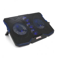 Підставка до ноутбука IceCoorel 10-15.6", 2*140mm + 3*70mm 1400 RPM, 2*USB, 410x290x26mm, Blue (A2)