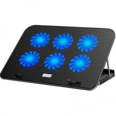 Підставка до ноутбука IceCoorel 10-15.6", 6*60mm 2500 RPM, 2*USB, 353x255x32mm, Black (A9)