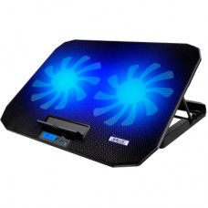 Підставка до ноутбука IceCoorel 10-18", 2*125mm 1400 RPM, 2*USB, 360x260x32 mm, Black (N106)