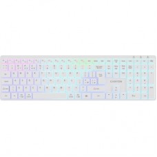 Клавіатура Canyon HKB-W11 Slim Dual Mode Wireless/Bluetooth RGB UA White (CNS-HBTK11W)