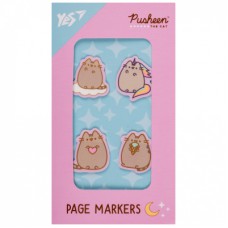Стікер-закладка Yes Pusheen пластик 80 шт (4х20) (170419)