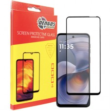 Скло захисне Dengos Full Glue Motorola G55 (black) (TGFG-398)