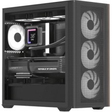 Корпус AeroCool D301A-G-BK-v2 Black (ACCS-DS03043.11)