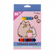 Олівці кольорові Yes Pusheen 18 шт 36 кол. (290769)