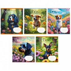 Зошит 1 вересня Floral dog А5 18 аркушів клітинка (766957)