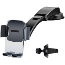 Універсальний автотримач Baseus Easy Control Clamp Car Mount Holder (A Set) Black (SUYK000001)