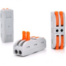 З'єднувач кабелю 2-pin аналог WAGO K212, 15штпак Voltronic (K212/15)