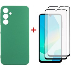 Чохол до мобільного телефона Dengos Samsung Galaxy A16 Soft + glass 2pcs (Mint) (DG-CTG2P-11)