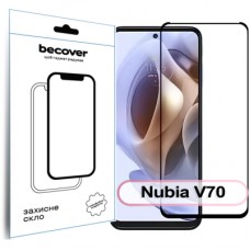 Скло захисне BeCover Nubia V70 Black (713454)